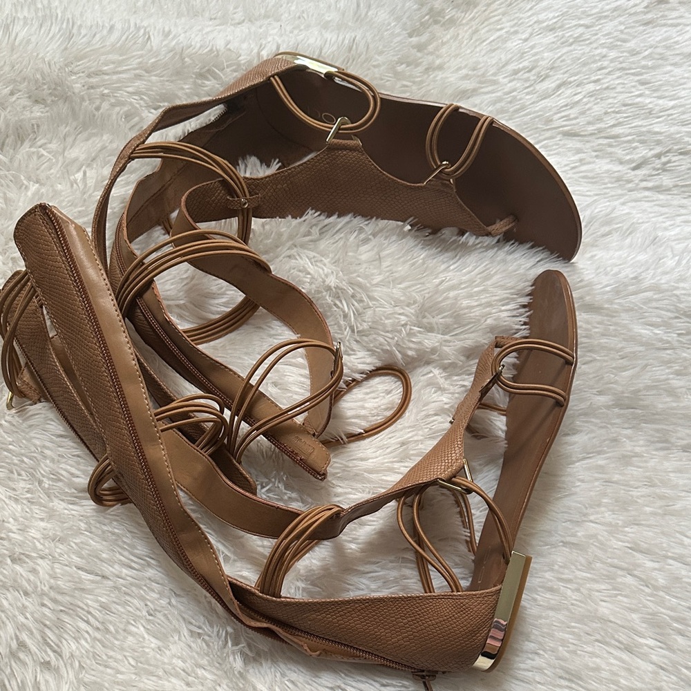 Aldo Tan Strappy Gladiator Sandals